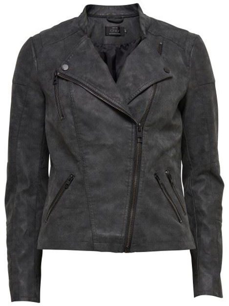 ONLAva faux leather biker topfashion