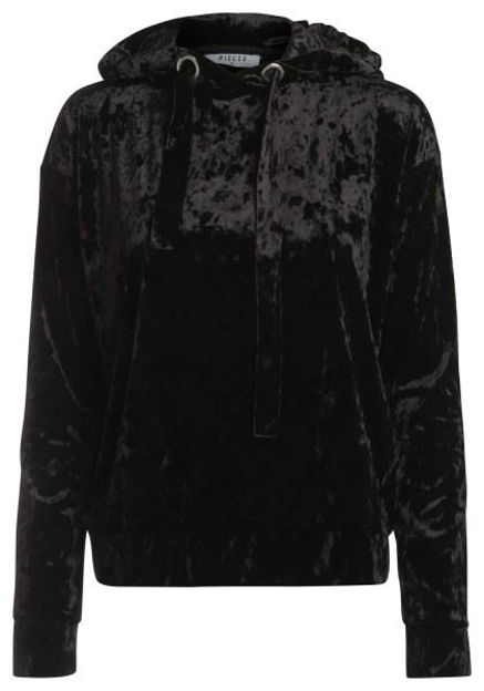 PCrhine ls velvet hoodie Topfashion