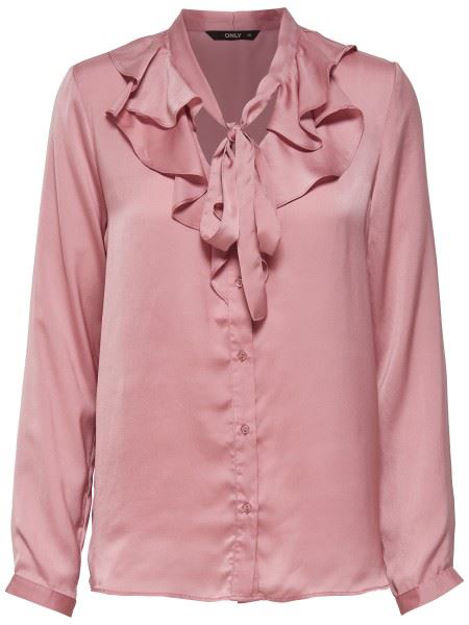 ONLsila l/s ruffle shirt Topfashion