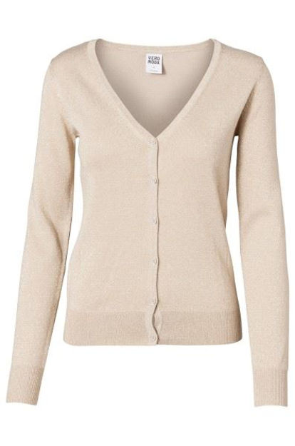 VMGlory new ls v-neck lurex cardigan topfashion