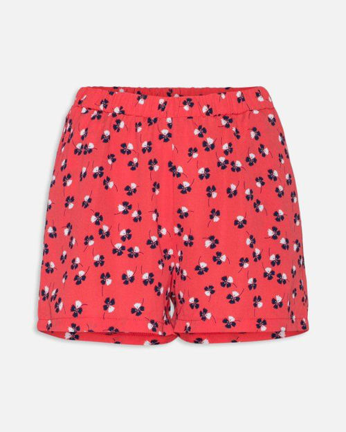 Shorts med blomster.