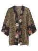 VMkelly 3/4 leopard kimono