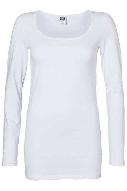 maxi my ls long u-neck topfashion