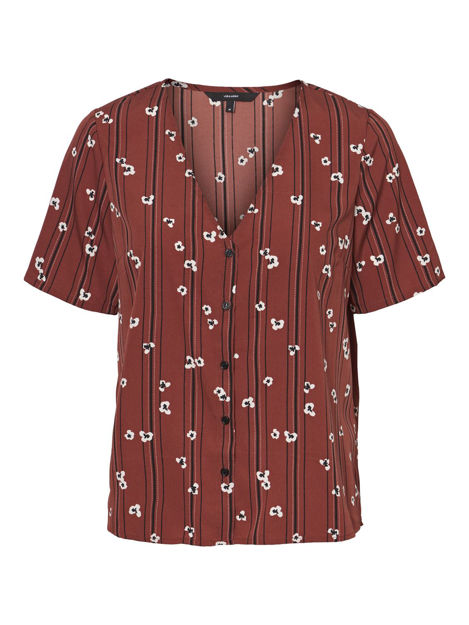 Vmelva s/s v-neck shirt.