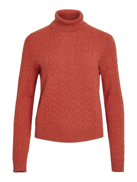 VIRIL KNIT L/S ROLLNECK CABLE TOP KI