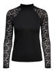 JDYKIM TREATS L/S HIGHNECK LACE TOP JRS