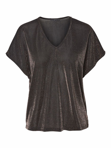 VMDENISE SS V-NECK TOP JRS BOO