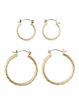 PCJULIE 2-PACK HOOP EARRINGS