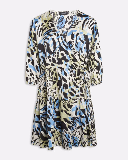 Wrap dress m. print