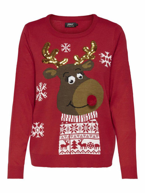 ONLXMAS RUDOLF L/S PULLOVER KNT