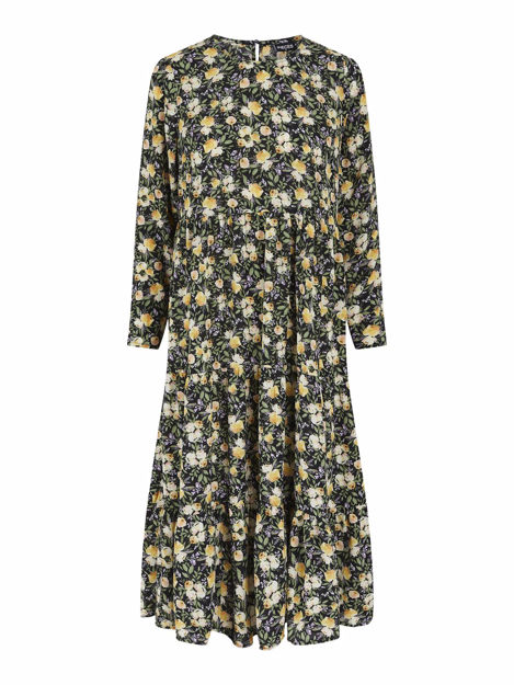 PCLILA LS MIDI DRESS D2D JIT