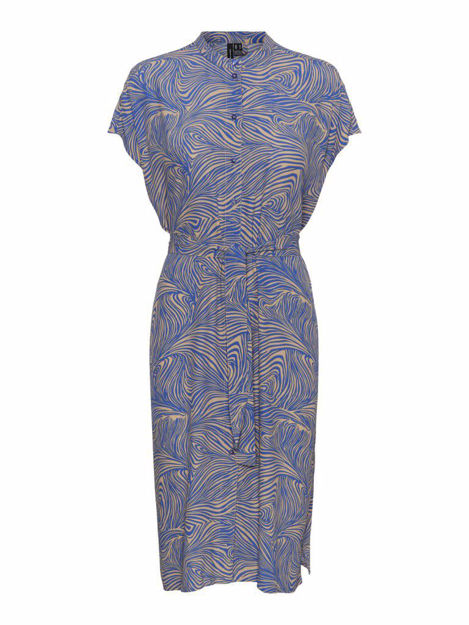 VMGEA CAP SL CALF SHIRT DRESS WVN GA