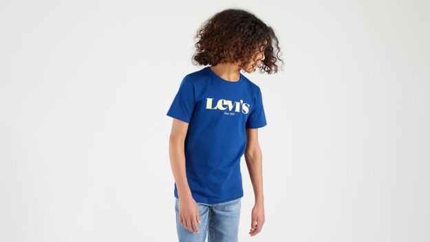 Levi's T-shirt, Blå med Gul