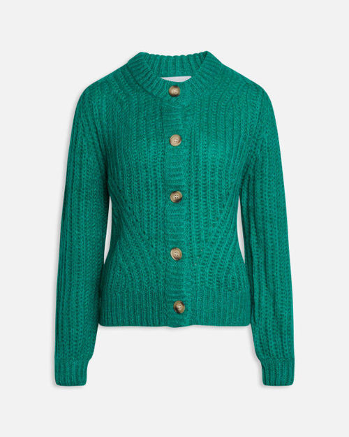 Strik cardigan med knapper