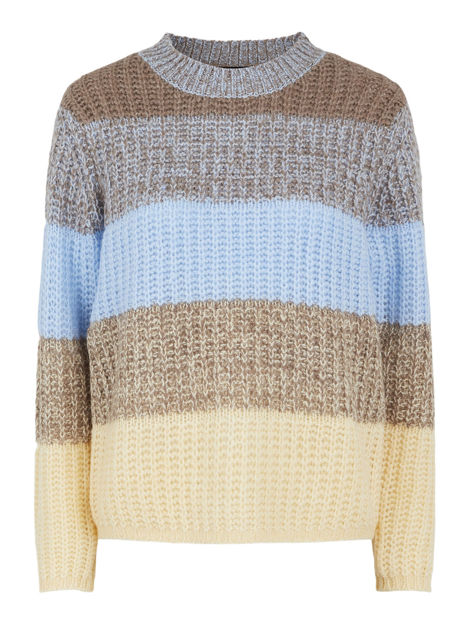 PCENA LS O-NECK WOOL KNIT BF BC