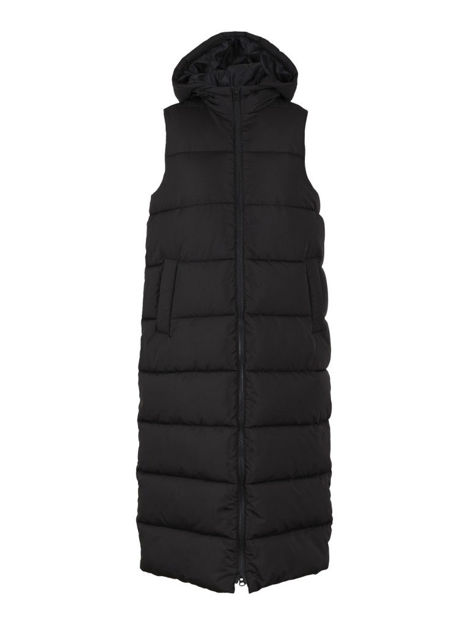 pcelinora long puffer vest.