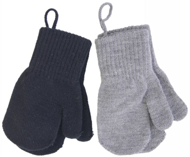 Melton baby mittens 2 pack