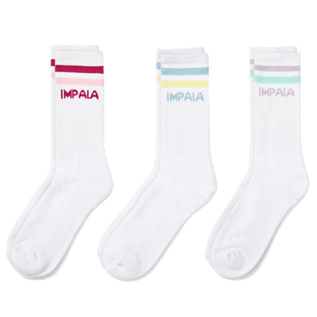 Impala stripe sock 3pk