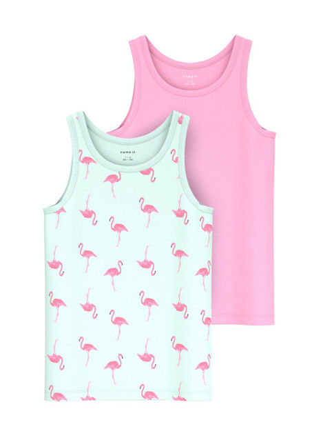 NMFTANK TOP 2P GLACIER FLAMINGO NOOS