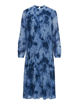 VIENORA L/S PLISSE MIDI DRESS