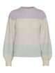VMNEWWINE LS O-NECK BLOCK BLOUSE