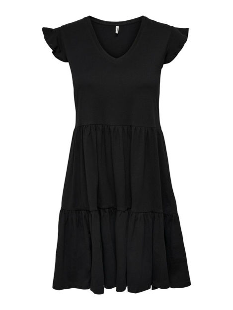 ONLMAY CAP SLEEVES FRILL DRESS