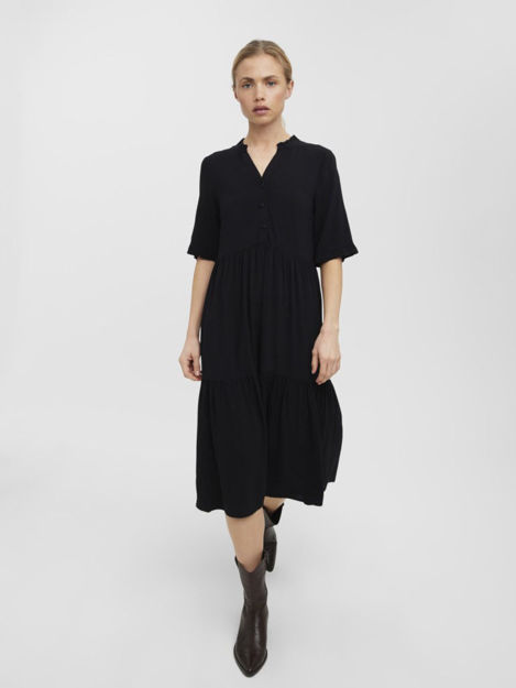 VMEASY 2/4 FRL CALF DRESS