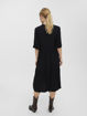 VMEASY 2/4 FRL CALF DRESS