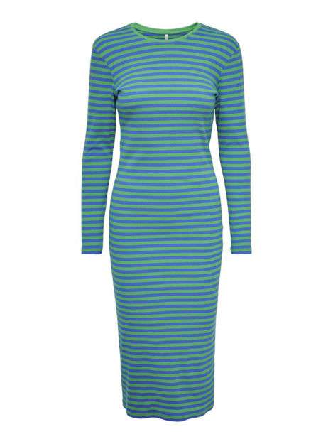 ONLLINE L/S STRIPE LONG DRESS