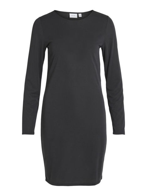 VIMODALA O-NECK L/S MIDI DRESS