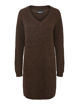 PCELLEN LS V-NECK KNIT DRESS NOOS