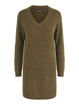 PCELLEN LS V-NECK KNIT DRESS NOOS