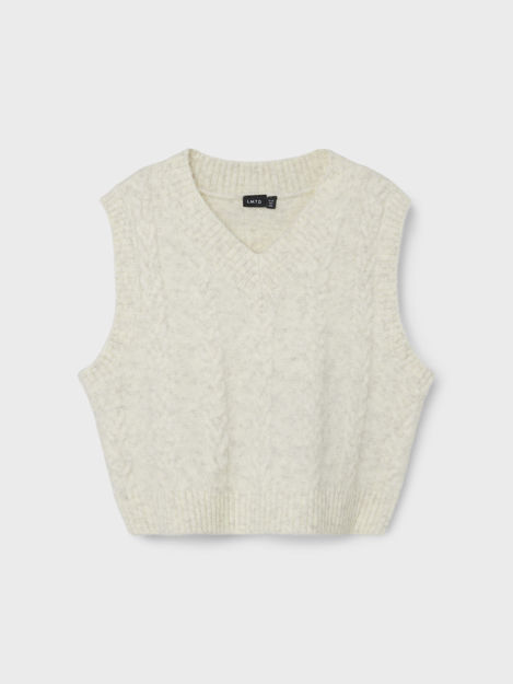 NLFNOBEL LS CROP KNIT VEST