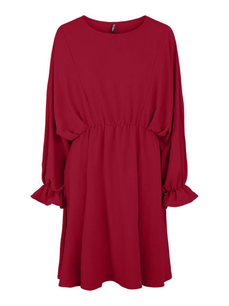 PCFLORE LS O NECK DRESS