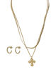 FPMANA EARRINGS NECKLACE PLATED