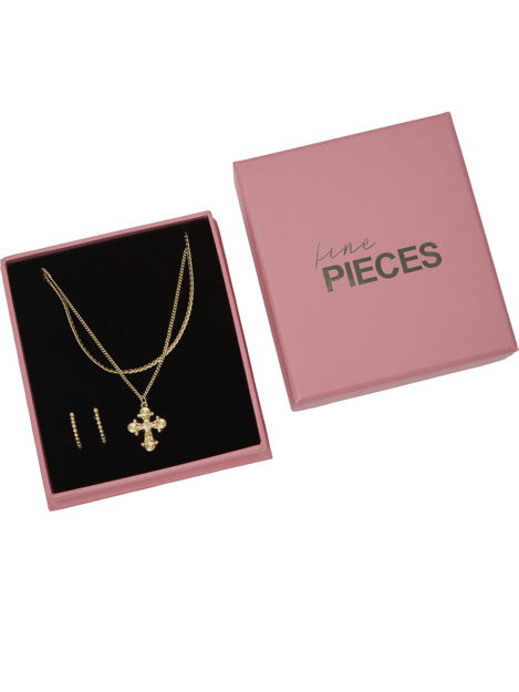 FPMANA EARRINGS NECKLACE PLATED