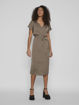 VIELLETTE V-NECK S/S DRESS/SU-NOOS