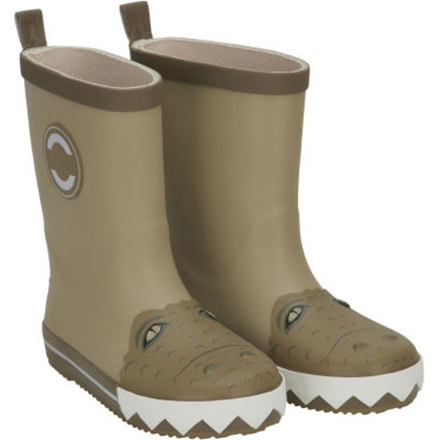 3D wellies croco