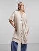 PCVINSTY SS LINEN SHIRT DRESS