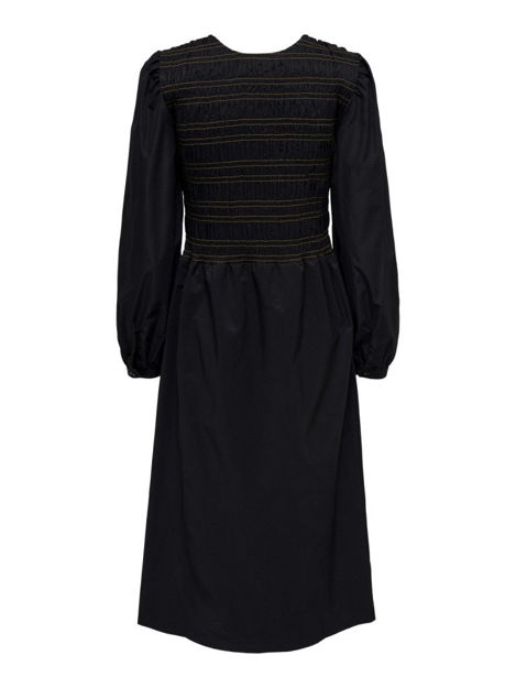 ONLASPEN LS O-NECK MIDI SMOCK DRESS