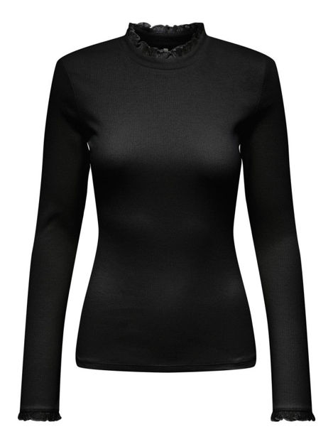 ONLNEW LESLIE L/S LACE MIX TOP JRS
