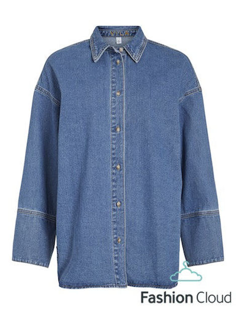 VIMAYA L/S LOOSE DENIM SHIRT