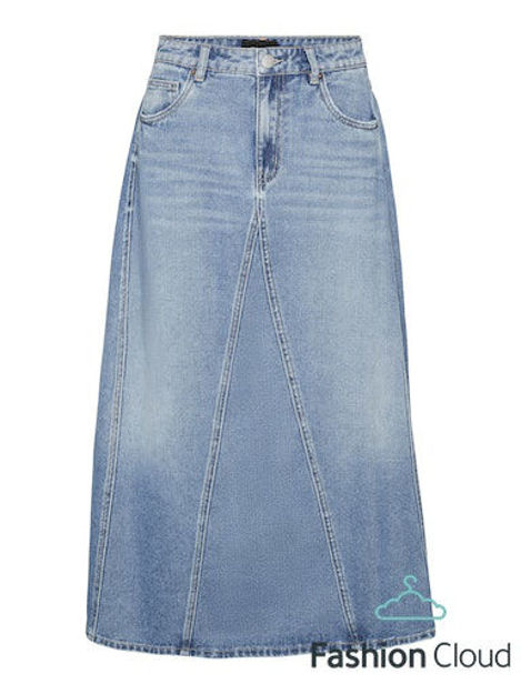 VMGINA HR CALF DENIM SKIRT