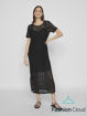 vigardea o-neck s/s ancle dress