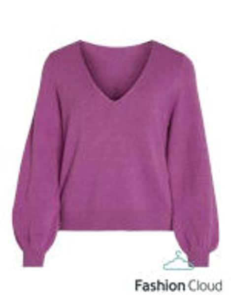 VIRIL REV V-NECK L/S KNIT TOP NOOS