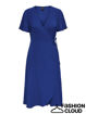 ONLCALI LIFE S/S MIDI WRAP DRESS