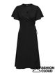 ONLCALI LIFE S/S MIDI WRAP DRESS